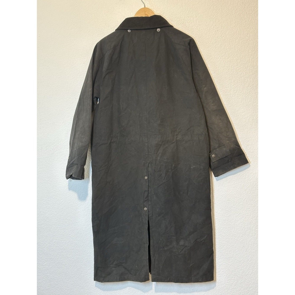 Men's Black Waxed Coat - Picture 2 of 11